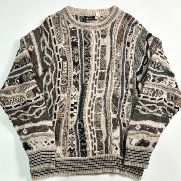 이태리 빈티지 케이블 니트