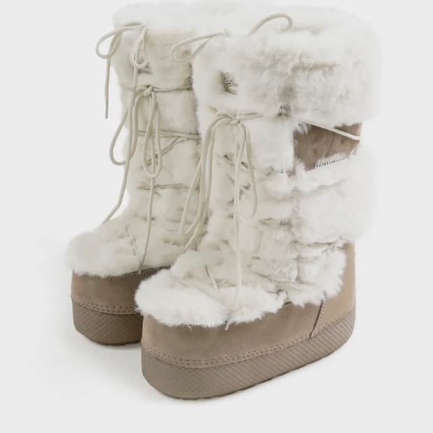 배드블러드 에스키모 부츠 톨 플랫폼 크림