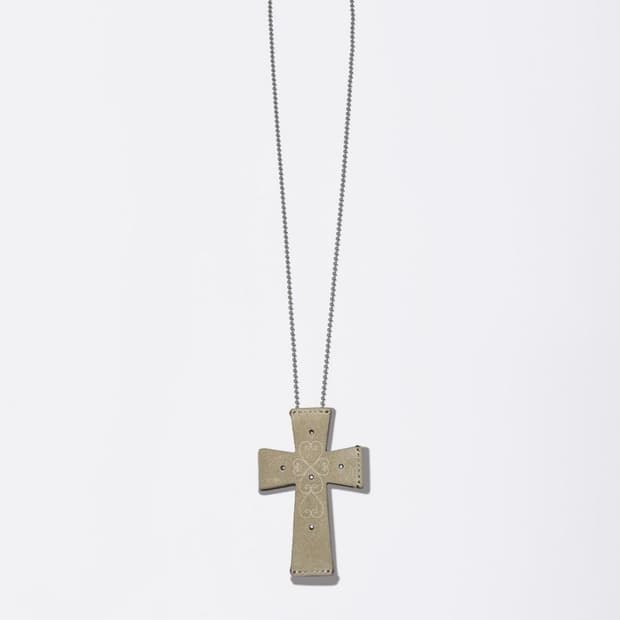 스컬프터 Cross Suede Strap Wallet Raw