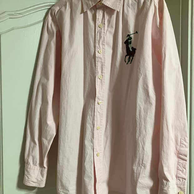 폴로 빅포니 핑크 셔츠