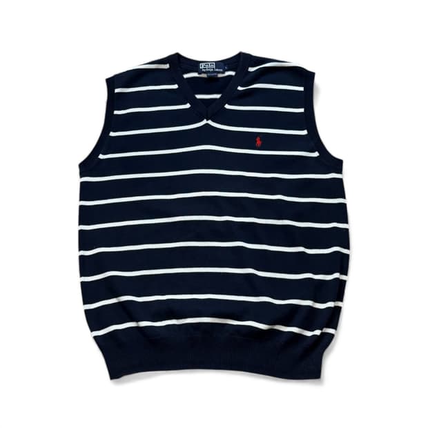 폴로 랄프로렌 스트라이프 니트베스트