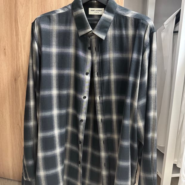 생로랑 플란넬 셔츠 42