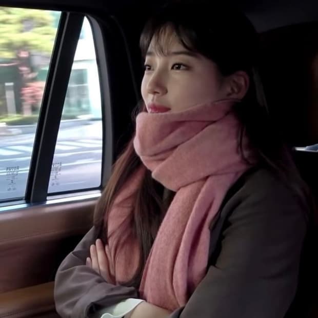 아크네스튜디오 로즈멜란지 빅사이즈 울 목도리 머플러