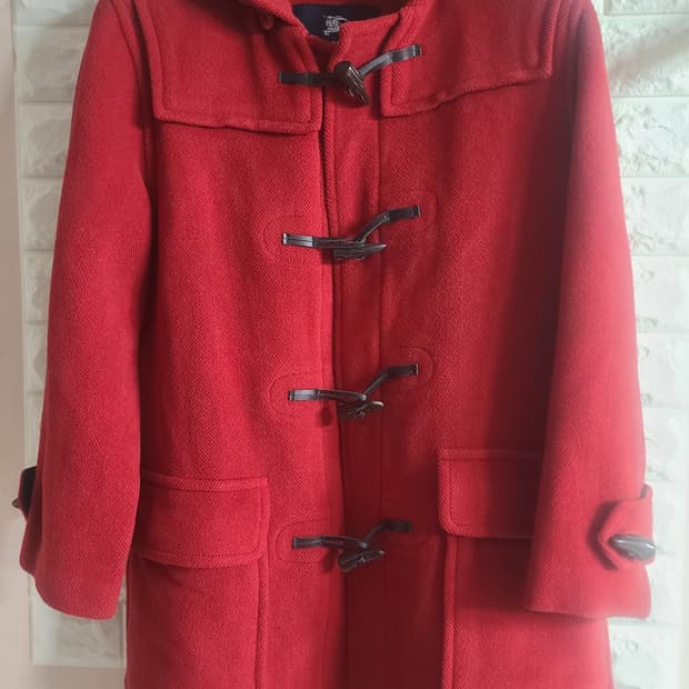 올드스쿨 버버리 레드 더플코트(55-66)