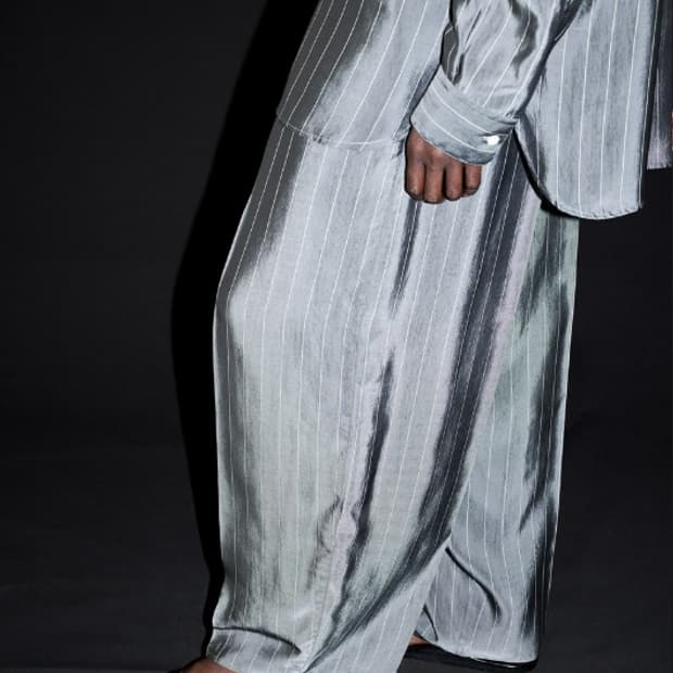 크리스타세야 그레이 스트라이프 moroccan 팬츠 S사이즈