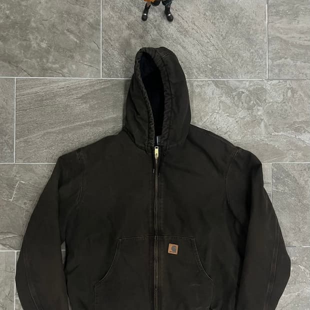(XL) 칼하트 덕 액티브 후드자켓 J130 DKB 다크브라운