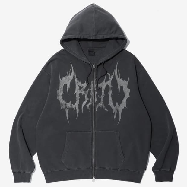 크리틱 피그먼트 고스트 후드집업(차콜) L