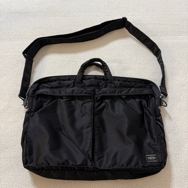 (미품)PORTER 포터 탱커 2way 브리프케이스 블랙