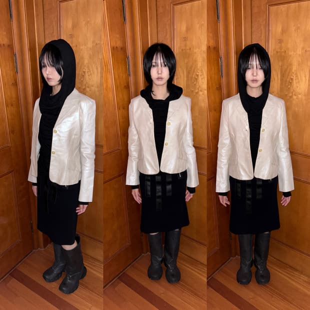 Pearl Ivory Leather Jacket