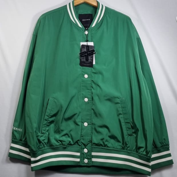 새상품) 오버핏 M ) 젝시믹스 그린 항공자켓