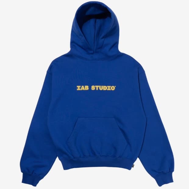 아이앱스튜디오 스트레이트 로고 후드 블루XXL 2XL