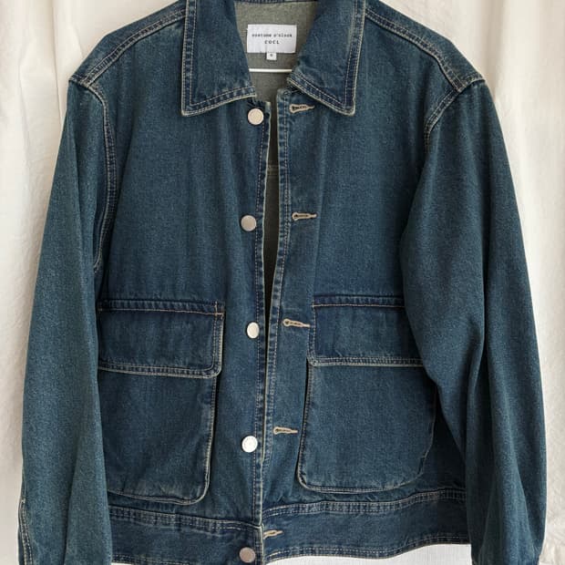 [L사이즈] 커스텀어클락 데님 자켓