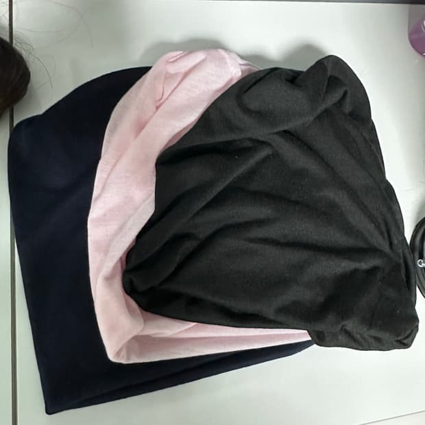 부드러운 모달소재 2겹 비니 3개