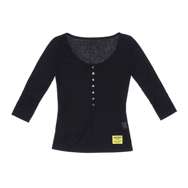 kaposhka doze 3/4 sleeve tee black