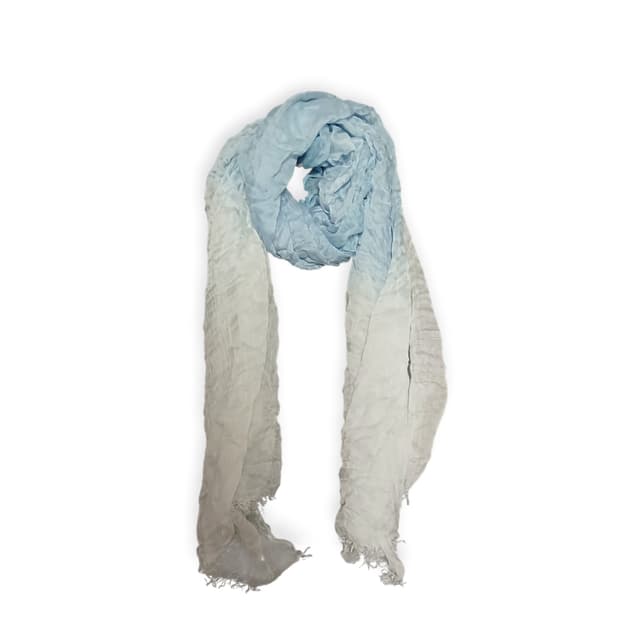 모리걸 화이트 &스카이블루 스카프
