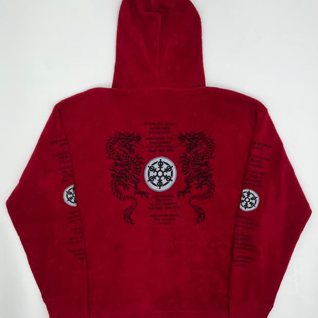 빈티지 오리엔탈 무드 자수 플리스 자켓