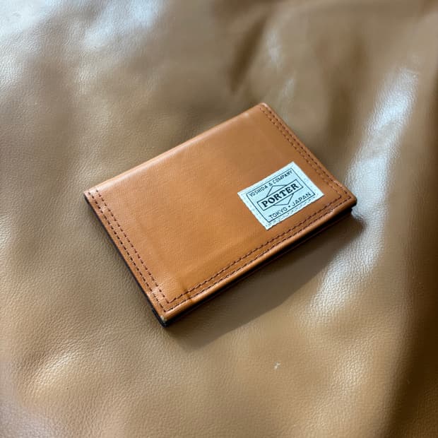 PORTER 포터 덕 카드 케이스 지갑 월렛 카멜