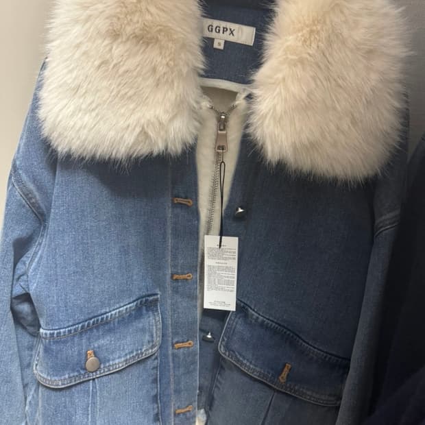 [새상품] GGPX 데님 퍼 자켓