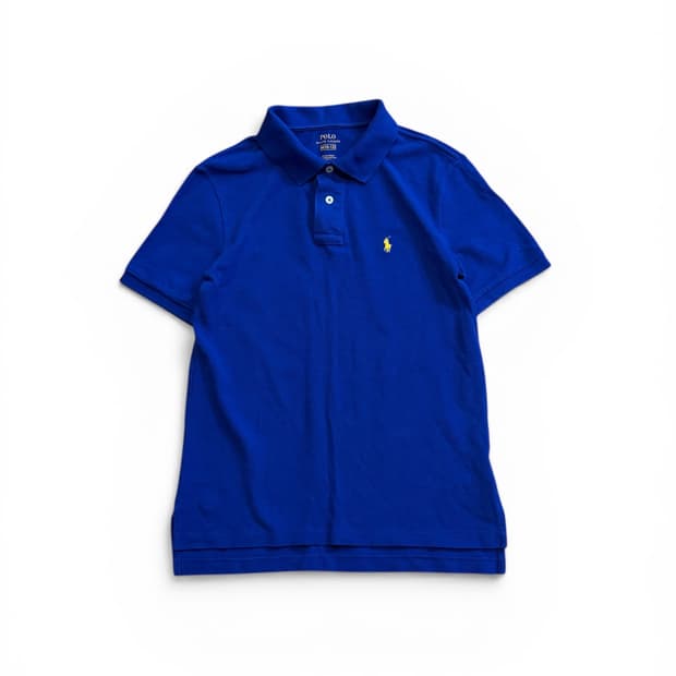폴로 랄프로렌 블루 피케 폴로 반팔 티 셔츠