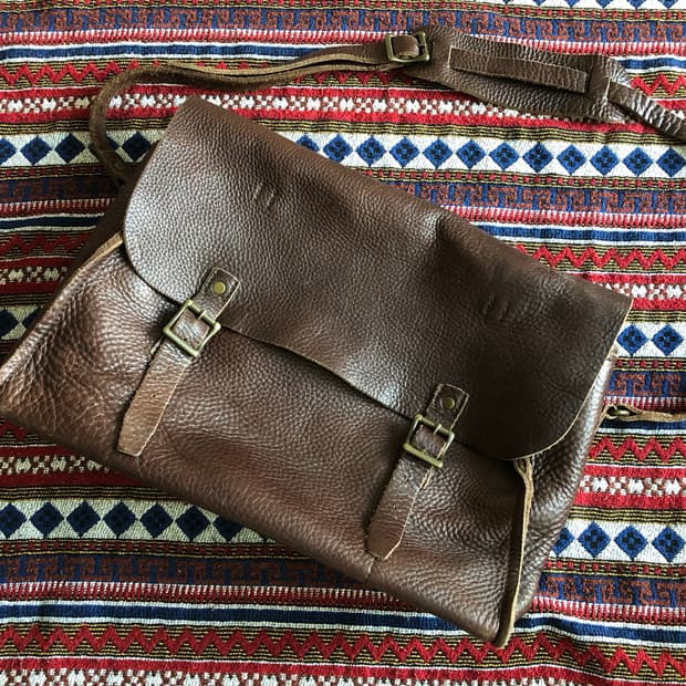 J.CREW 레더 레일웨이 백