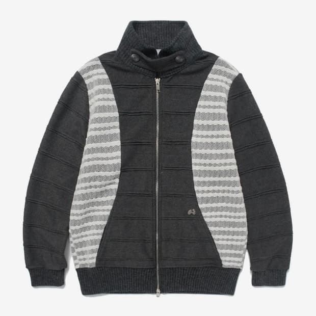 허그유어스킨 플랩 니트 집업 (차콜) 판매