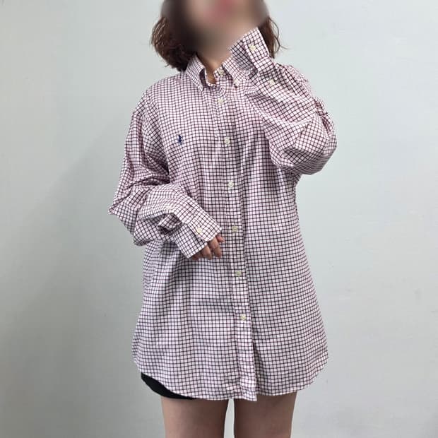 [프립]랄프로렌 체크 패턴 셔츠