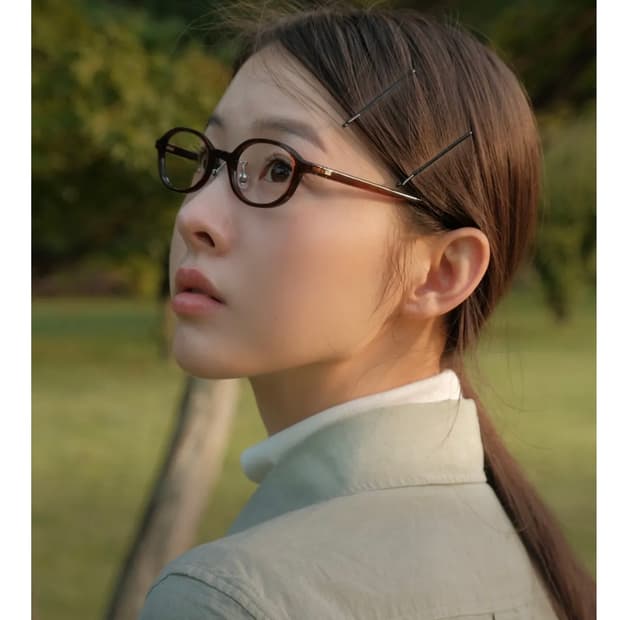 윤 민음사 안경 sunset brown