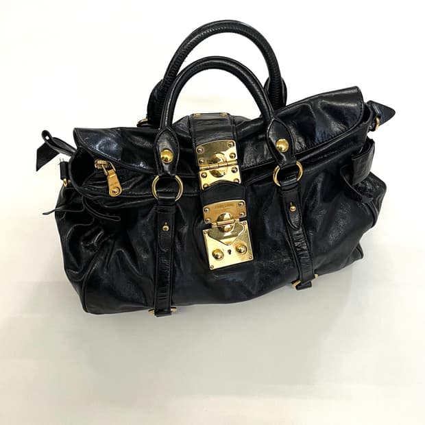 미우미우 비텔로 럭스 리본 사첼백