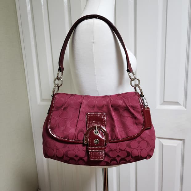 상태굿굿) 코치 숄더백 (버건디)