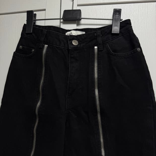 zara Full-zip Dark denim