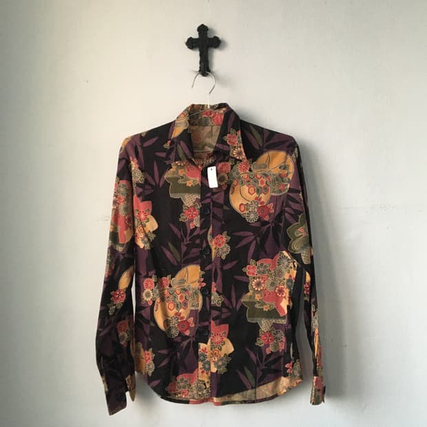 Oriental printing shirt