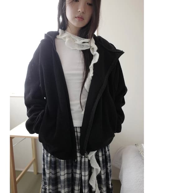 콜하그 후드집업 블랙