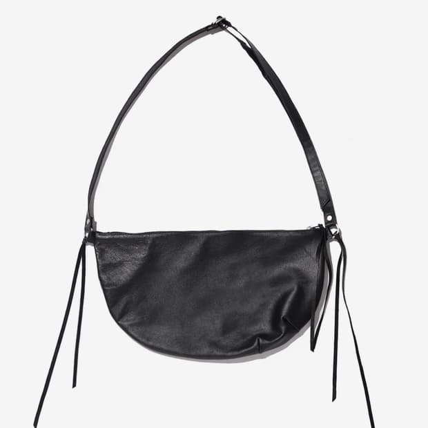 [비슬로우] 레더 크로스백 블랙