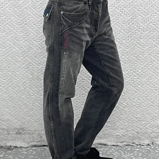 푸부 FUBU 올드스쿨 스트릿 버튼포켓 데님팬츠 31인치 C08877