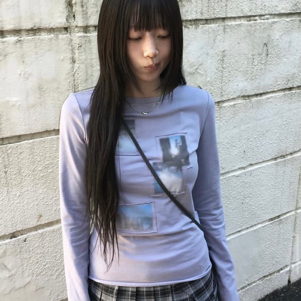 미세키서울 쇼룸 익스클루시브 롱슬리브 차콜