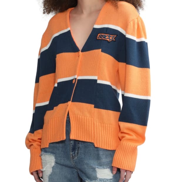 SJYP 스트라이프 가디건 S