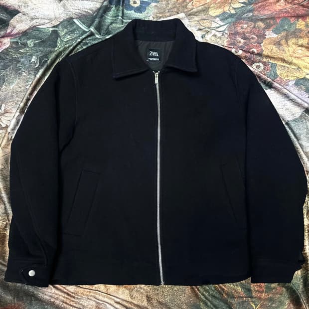 자라 빈티지 블랙 울모직블루종 XL