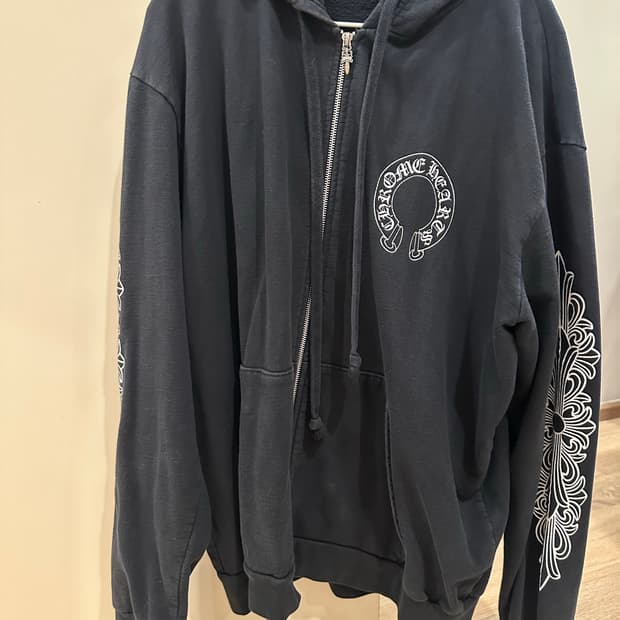 크롬하츠 홀스슈 플로랄 후디집업 XL size