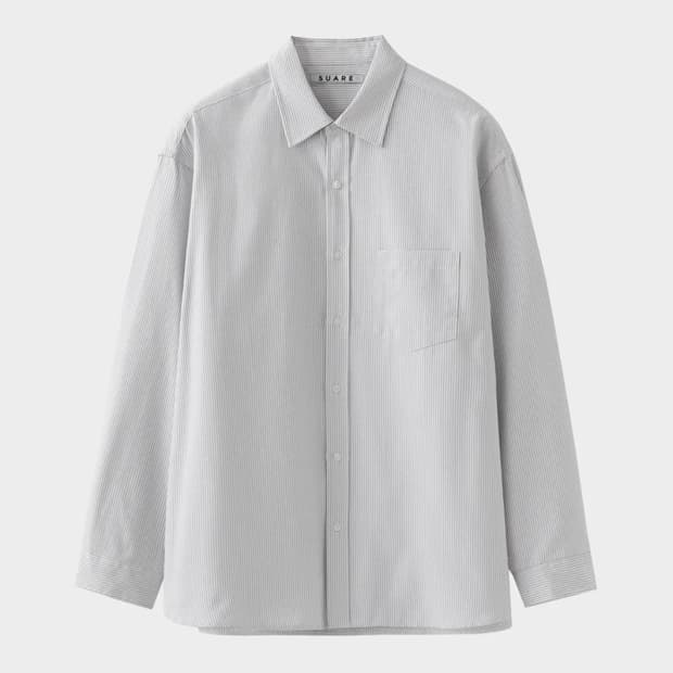 [새상품/M] 수아레 데일리 옥스포드 스트라이프 셔츠