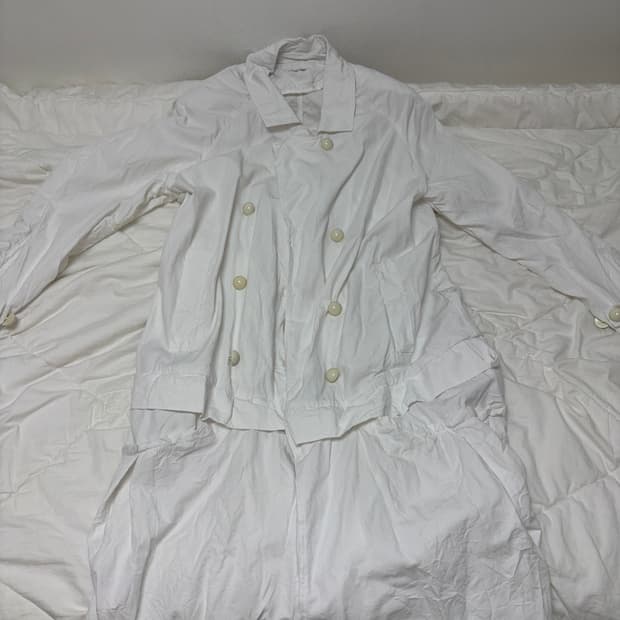 애옹쓰 페이퍼 빈티지 코트 화이트 paper vintage coat