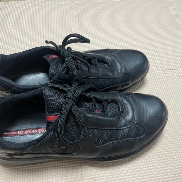 프라다 아메리카컵  스니커즈 블랙 7 정품