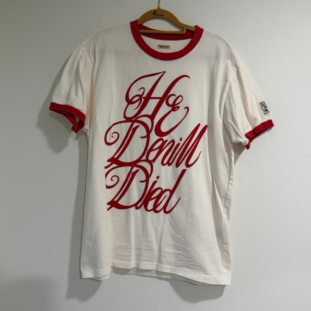 캐피탈 데님 다이드 Pt 저지 링거 티셔츠