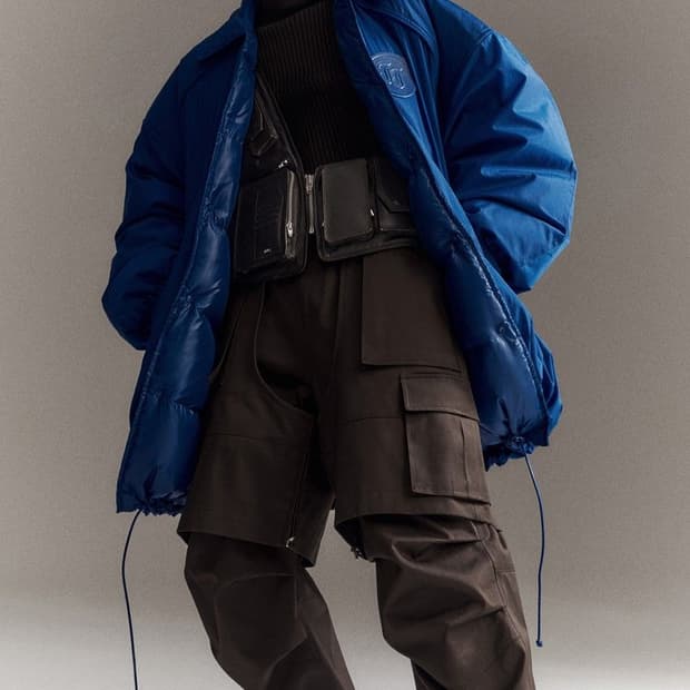 준지 컬렉션 189만 블루 리버시블 패딩