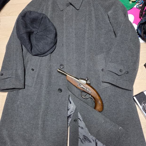 MARGARET HOWELL wool 울 코트 발마칸 싱글 