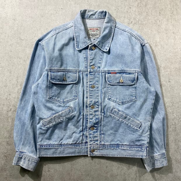 [95] 90s Edwin 에드윈 빈티지 데님 트러커 자켓