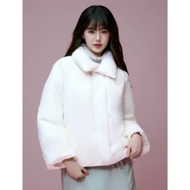 [새상품 xs] 아이더 La Belle 여성 캐시미어 숏 코트 다운 자켓