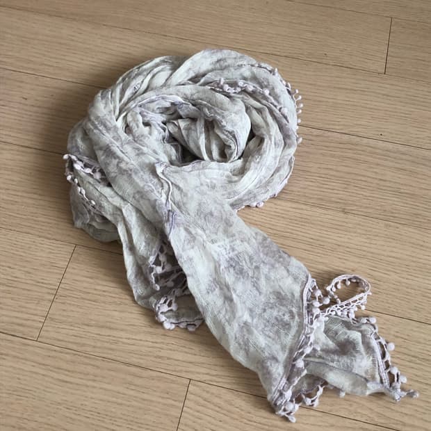 셔링 레이어 빈티지 머플러