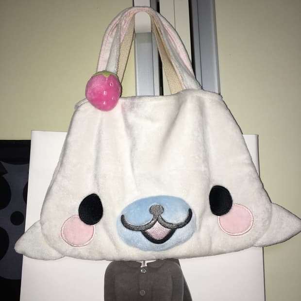마메고마 mamegoma 초초초희귀템 딸기 달린 미니 백