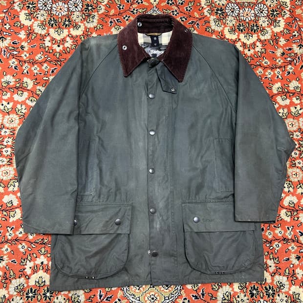 Barbour 바버 뷰포트 왁스자켓 세이지그린 40 (100–105)
