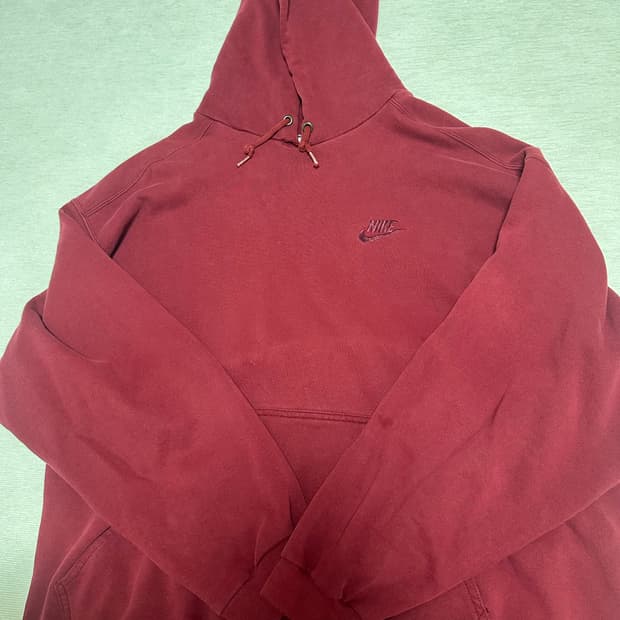 90s 나이키 버건디 후드 made in usa